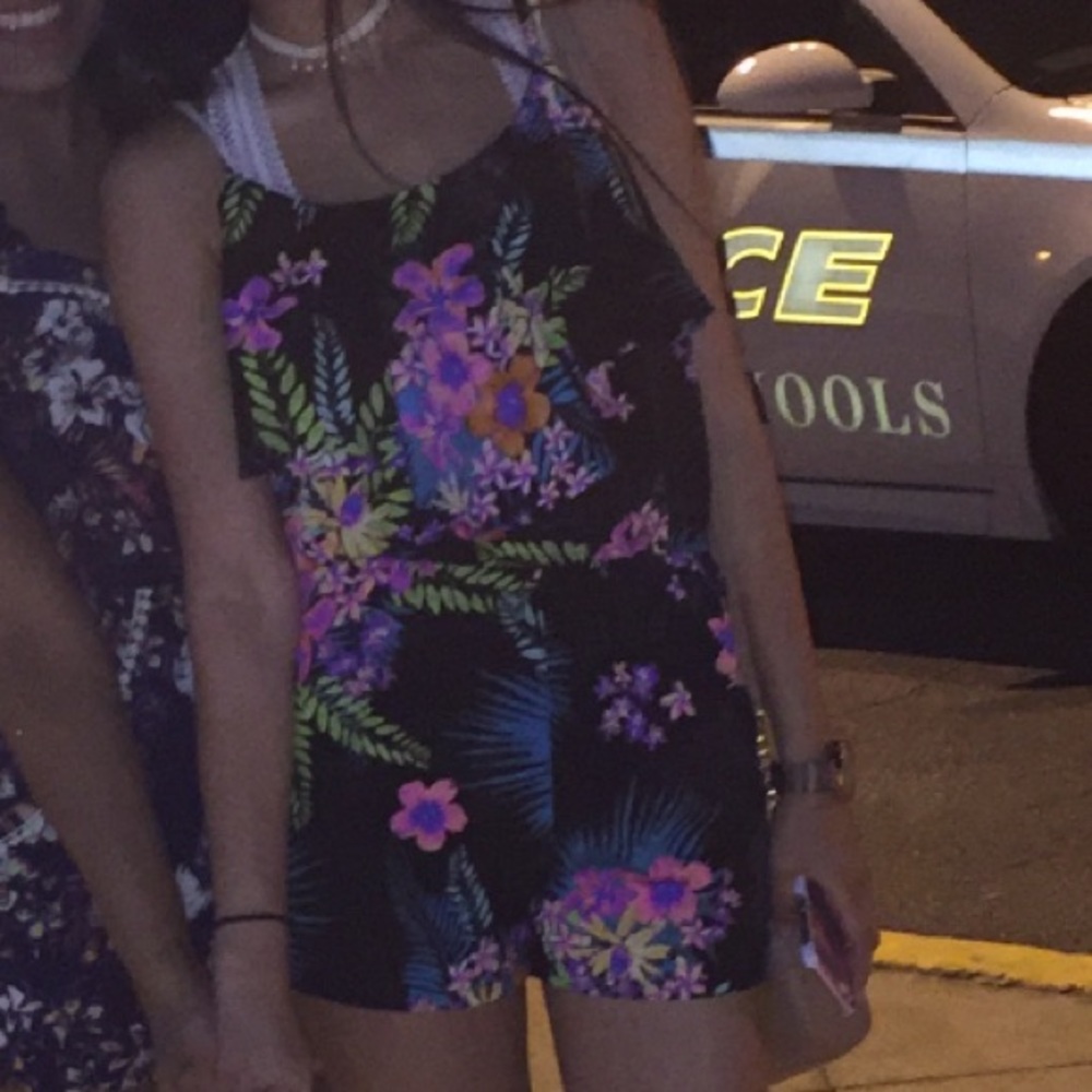 Jungle print romper